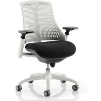 Flex Task Office Chair In White Frame With White Back Flex Task Office Chair In White Frame With White Back