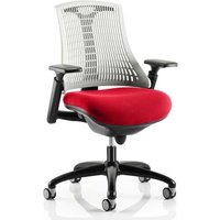 Flex Task White Back Office Chair With Bergamot Cherry Seat Flex Task White Back Office Chair With Bergamot Cherry Seat