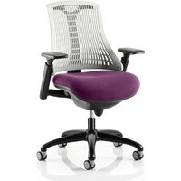 Flex Task White Back Office Chair With Tansy Purple Seat Flex Task White Back Office Chair With Tansy Purple Seat