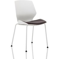Florence Fabric Office Visitor Chair In Dark Grey