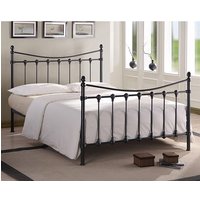 Florida Vintage Style Metal Single Bed In Black