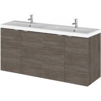 Fuji 120cm 4 Doors Wall Vanity With Basin 2 In Brown Grey Avola Fuji 120cm 4 Doors Wall Vanity With Basin 2 In Brown Grey Avola