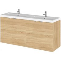 Fuji 120cm 4 Doors Wall Vanity With Basin 2 In Natural Oak Fuji 120cm 4 Doors Wall Vanity With Basin 2 In Natural Oak