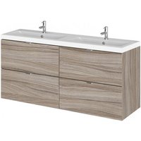Fuji 120cm 4 Drawers Wall Vanity With Basin 2 In Driftwood Fuji 120cm 4 Drawers Wall Vanity With Basin 2 In Driftwood