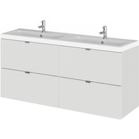 Fuji 120cm 4 Drawers Wall Vanity With Basin 2 In Grey Mist Fuji 120cm 4 Drawers Wall Vanity With Basin 2 In Grey Mist
