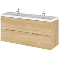 Fuji 120cm 4 Drawers Wall Vanity With Basin 2 In Natural Oak Fuji 120cm 4 Drawers Wall Vanity With Basin 2 In Natural Oak