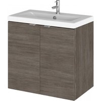 Fuji 60cm 2 Doors Wall Vanity With Basin 2 In Brown Grey Avola Fuji 60cm 2 Doors Wall Vanity With Basin 2 In Brown Grey Avola