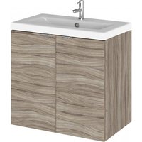 Fuji 60cm 2 Doors Wall Vanity With Basin 2 In Driftwood Fuji 60cm 2 Doors Wall Vanity With Basin 2 In Driftwood