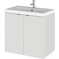 Fuji 60cm 2 Doors Wall Vanity With Basin 2 In Gloss Grey Mist Fuji 60cm 2 Doors Wall Vanity With Basin 2 In Gloss Grey Mist