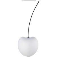 Gaily Small Ceramic Cherry Sculpture - Matt White