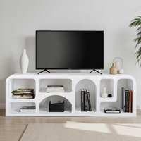 Gastonia Wooden TV Stand In White