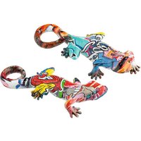 Gecko Poly Large Set Of 2 Design Sculpture In Multicolour