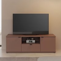 Gelion Wooden TV Stand with 2 Doors 1 Drawer in Terracotta