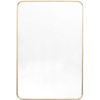 Hasselt Small Wall Mirror In Gold Aluminium Frame