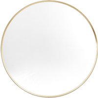 Hasselt Small Wall Mirror Round In Gold Aluminium Frame