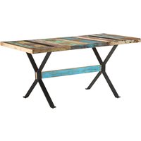 Heinz Large Solid Reclaimed Wood Dining Table In Multi-Colour