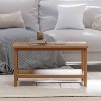 Helvane Solid Wood Coffee Table in Oak