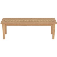 Helvane Solid Wood Dining Bench in Oak