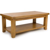 Hewitt Large Wooden Rectangular Coffee Table In Rustic Oak
