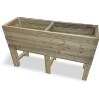 Hewitt Small Wooden Raised Garden Planter In Natural