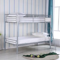 Homely Metal Bunk Bed In Silver