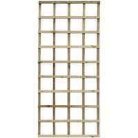 Hizo Wooden Garden Pressure Treated Trellis In Natural 6x3