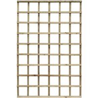 Hizo Wooden Garden Pressure Treated Trellis In Natural 6x4
