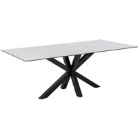 Hyeres Ceramic Rectangular Dining Table In White Akranes