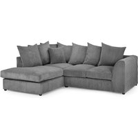 Hyeres Fabric Left Hand Corner Sofa In Grey