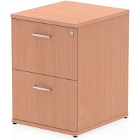 Impulse Wooden 2 Drawers Filing Cabinet In Beech