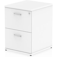 Impulse Wooden 2 Drawers Filing Cabinet In White