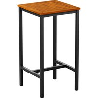 Inchture Square 60cm Wooden Bar Table In Natural