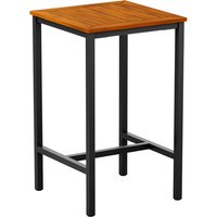 Inchture Square 80cm Wooden Bar Table In Natural