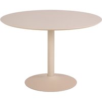 Ionia Wooden Round Dining Table In Beige