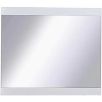 Iowa Wall Mirror In White High Gloss Wooden Frame