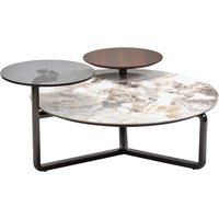 Ithaca Ceramic Top Coffee Table In Grey And White