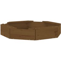Ivins 111cm Wooden Octagon Kids Sandbox - Honey Brown