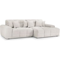 Jackson Fabric Right Hand Corner Sofa In Beige