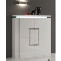 Garde Sideboard In White Gloss With Diamante And LED Lights Garde Sideboard In White Gloss With Diamante And LED Lights