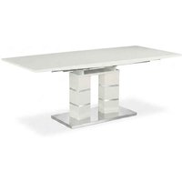 Jasna High Gloss Extending Dining Table in White