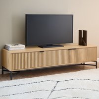 Jasper Wooden TV Stand With 3 Doors In Wild Oak