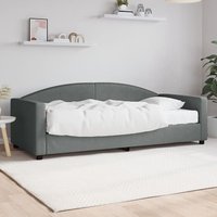Jersey Fabric Daybed In Dark Grey