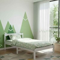 Joliette Wooden Single Bed In White