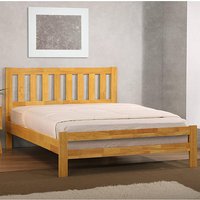 Kairos Solid Hardwood Single Bed In Natural Oak