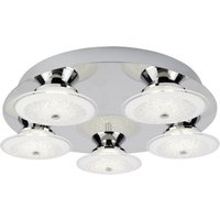 Kara 5 Light Ceiling Flush In Chrome Kara 5 Light Ceiling Flush In Chrome