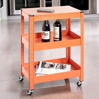 Kenosha Metal Drinks Trolley In Orange