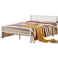 Killeen Wooden King Size Bed In White