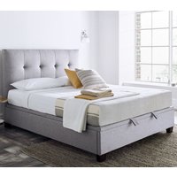 Kirkland Fabric Ottoman Storage King Size Bed In Grey