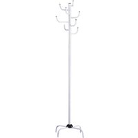 Kitchener Metal Coat Stand In White