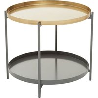 Koura Metal Coffee Table In Gold And Grey